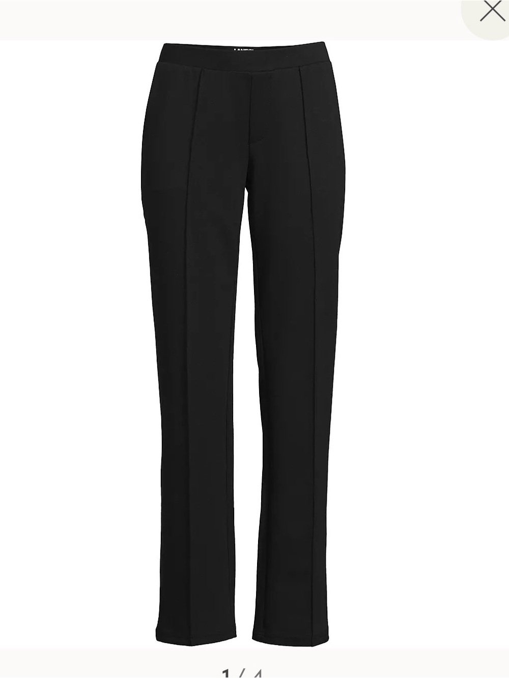 Women’s Lands’ End Straight Leg Ponte Pants Size 10 NWOT